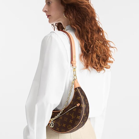 Handbags - Designer Inspired small half loop monogrammed bag